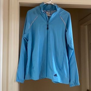 Light Blue Adidas Windbreakers